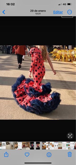 Vestido de flamenca lunares