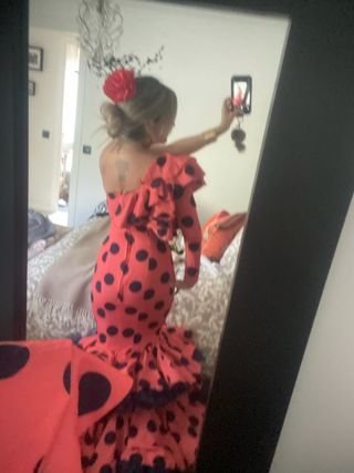 Vestido de flamenca lunares