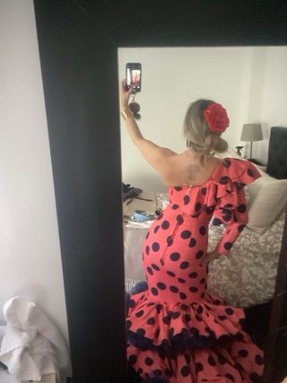 Vestido de flamenca lunares