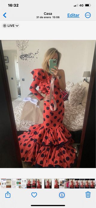 Vestido de flamenca lunares