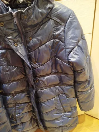 Chamarra acolchada azul