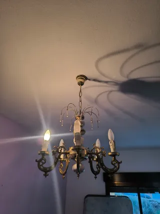 Mueble de salón madera y cristal