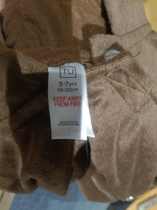 Disfraz Gruffalo niño/niña talla 5-7 años