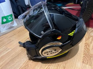 Casco Moto Integral LS2 Negro valiant Modular