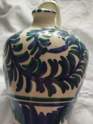 BOTIJO DE CERÁMICA PINTADO A MANO
