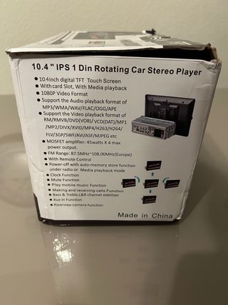 Pantalla Car Play Rotativa con cámara aparcar