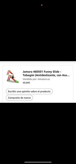 Tobogán infantil rojo Funny Slide