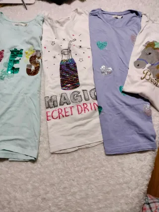 Lote 4 Camisetas Sfera 13-14 años