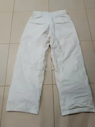 Pantalón de snowboard nieve blanco marca DC