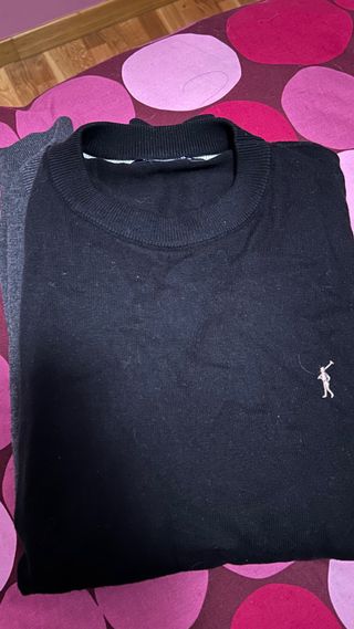 Pack 2 Jerséis Polo Club Negro y gris