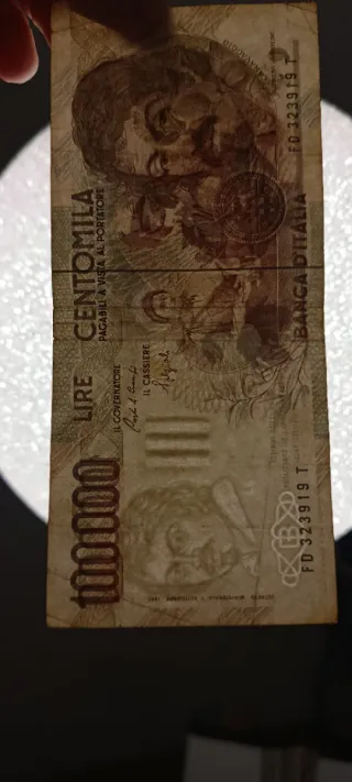 12#. Banconota 100.000 Lire Caravaggio I tipo