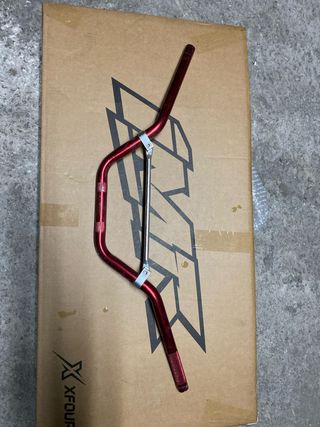 Manillar Pit Bike Alto 22mm Rojo