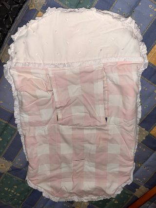 Saco silla paseo rosa cuadros blanco