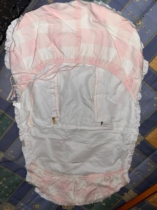 Saco silla paseo rosa cuadros blanco
