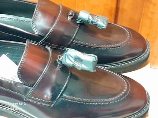 Mocasines de vestir con borlas talla 45