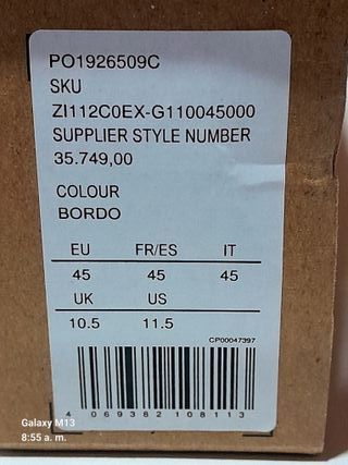 Mocasines de vestir con borlas talla 45