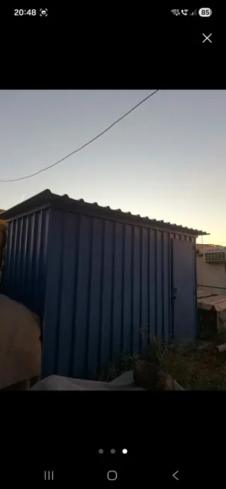 Caseta metálica azul