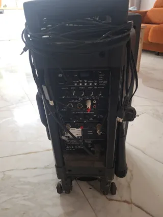 Altavoz profesional negro