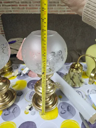 Lámpara de latón/bronce vintage