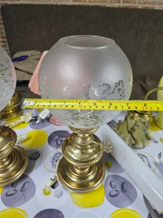 Lámpara de latón/bronce vintage