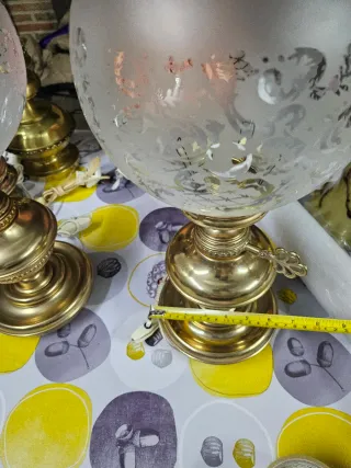 Lámpara de latón/bronce vintage