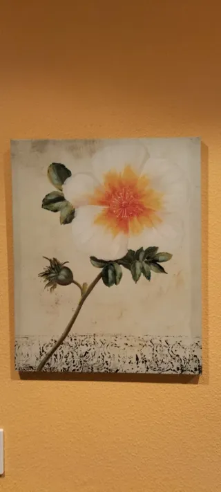 Lámina con marco Dos figuras bajo paraguas