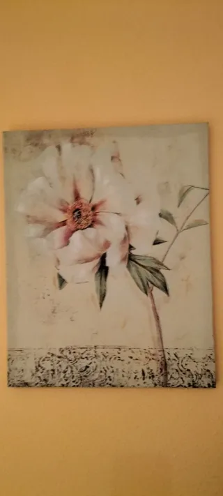 Lámina con marco Dos figuras bajo paraguas