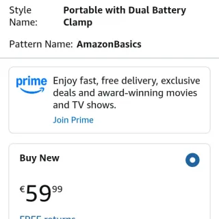 Compresor Amazon Basics Doble Pistón