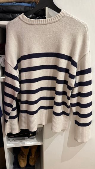 Jersey rayas beige y azul