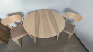 Mesa redonda y 2 sillas Lisabo Ikea