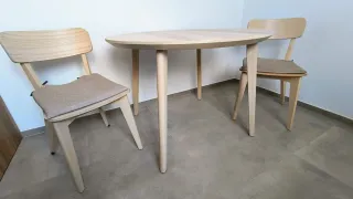 Mesa redonda y 2 sillas Lisabo Ikea