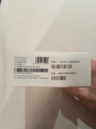 Huawei Band 10 Negro