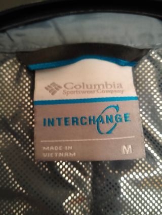 Chaqueta Columbia Mujer Impermeable Azul. Nuevo