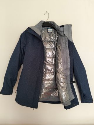 Chaqueta Columbia Mujer Impermeable Azul. Nuevo