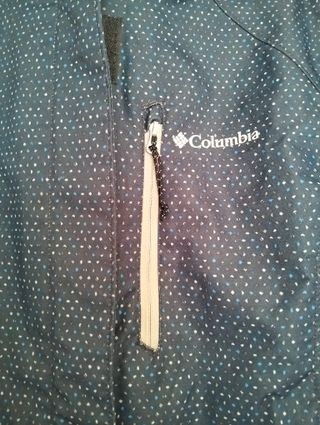 Chaqueta Columbia Mujer Impermeable Azul. Nuevo