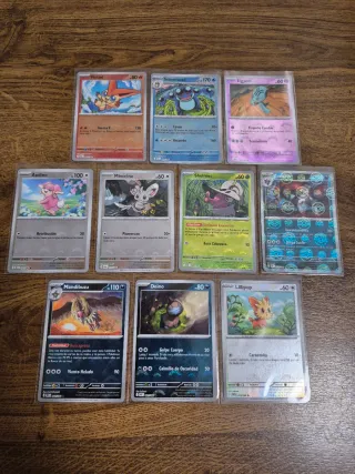 10 Cartas Pokéball FULGOR NEGRO / LLAMA BLANCA