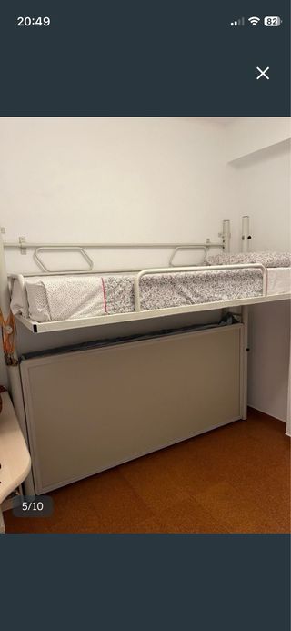 Litera abatible buena calidad con 2 colchones