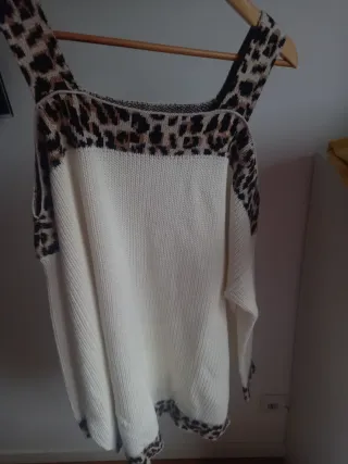 Jersei Oversize, animal Print.Diseño Italiano.