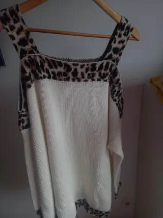 Jersei Oversize, animal Print.Diseño Italiano.