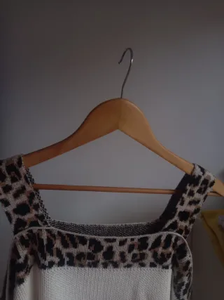 Jersei Oversize, animal Print.Diseño Italiano.