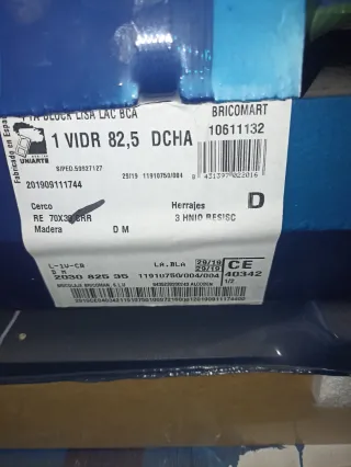 Puerta PTA BLOCK M-4-3V LAC BCA 82.5 IZQ y también