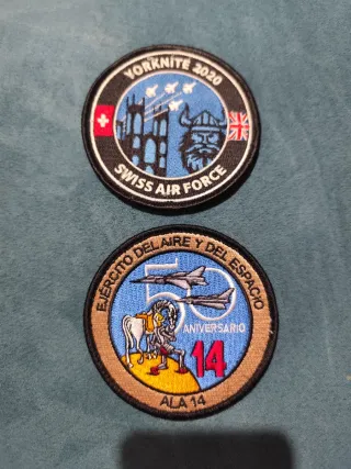 Parche militar Swiss Air Force y 50° Albacete