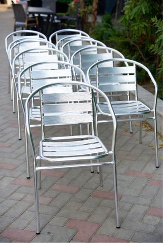 Lote Sillas Aluminio Terraza