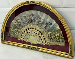 ANTIGUO ABANICO ISABELINO SIGLO XIX