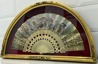 ANTIGUO ABANICO ISABELINO SIGLO XIX