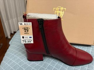 Botines Fosco Rojos Talla 36 Sin Estrenar