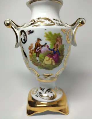 Jarrón porcelana SANBO con tapa 25 cm