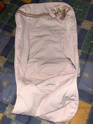 Saco silla paseo rosa con lazo