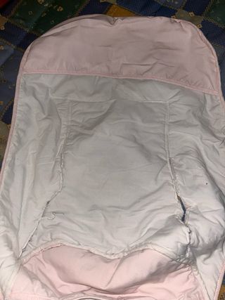 Saco silla paseo rosa con lazo