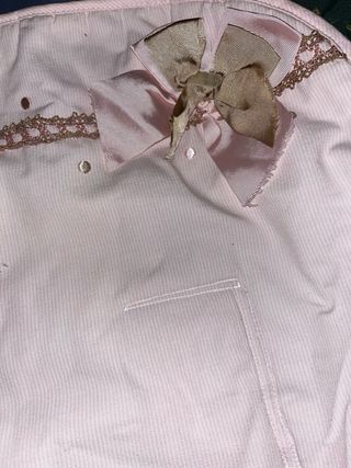 Saco silla paseo rosa con lazo